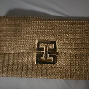 Gold Woven Belt with Buckle